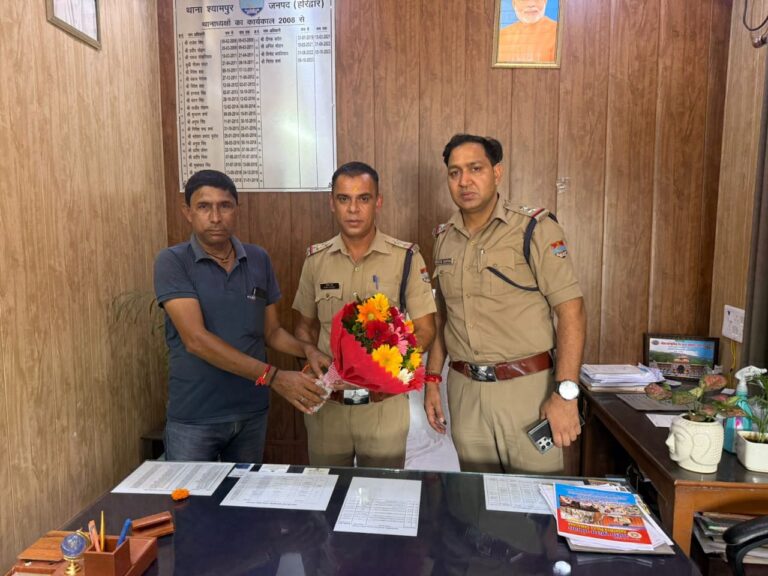 श्यामपुर थाना प्रभारी बने मनोज शर्मा, संभाला चार्ज, नितेश शर्मा ने दी शुभकामनाएं