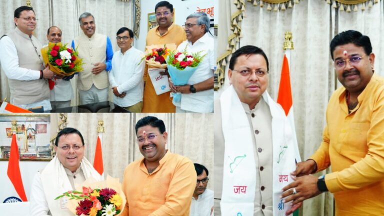 मीडिया पदाधिकारियों ने सीएम धामी से शिष्टाचार भेंट की, आभार जताया और जन्मदिवस की शुभकामनाएं दी