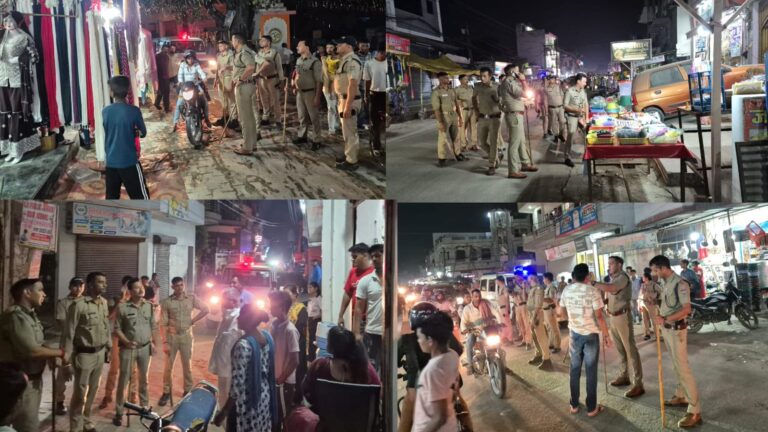 सिडकुल पुलिस की सख्ती, बाजार में पैदल गश्त कर हटाया अतिक्रमण, 4 बाइक सीज, 30 चालान किए गए