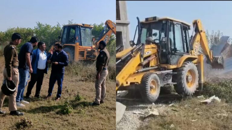 हरिद्वार में अतिक्रमण पर चला बुलडोजर, 30 करोड़ की 10 बीघा सरकारी भूमि कब्जामुक्त कराई